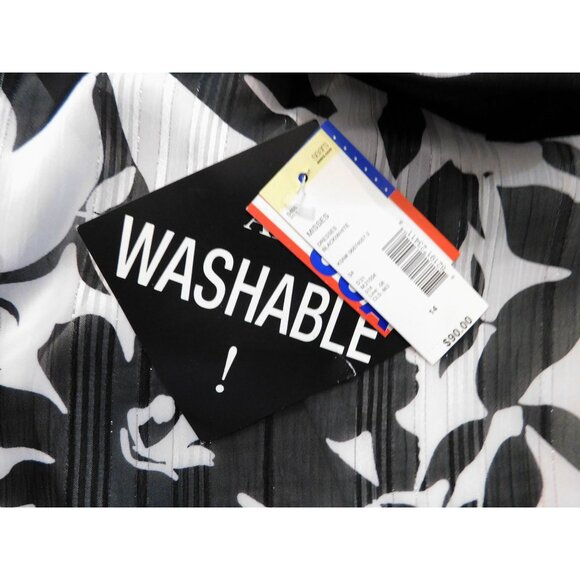 Kathy Roberts 2-Piece Set Women’s 14 Black White Jacket Pants Polyester - Picture 14 of 16